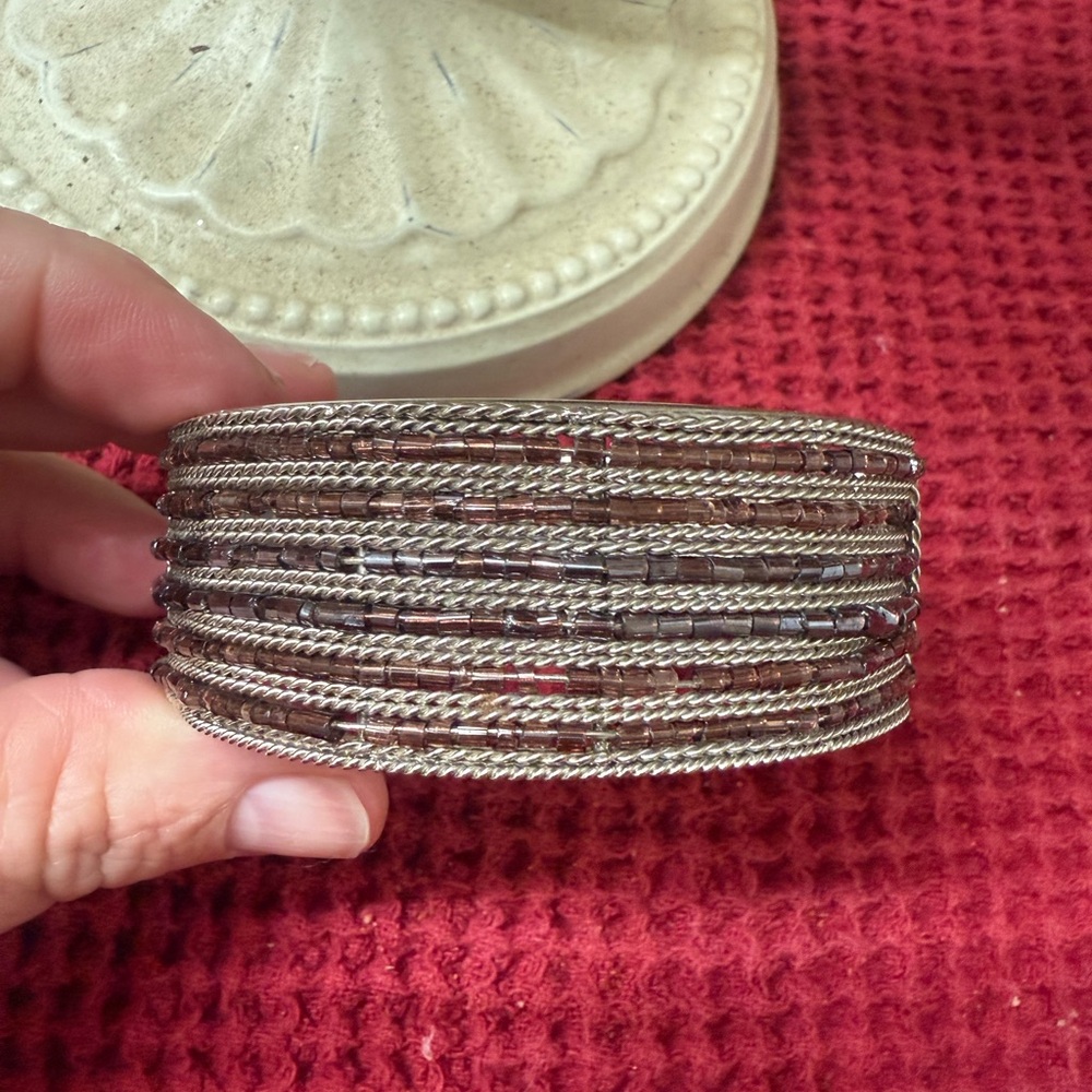Elegant Silver Bangle Bracelet